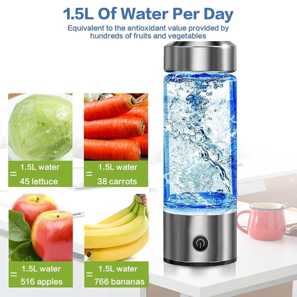 Portable Hydrogen Water Bottle Generator, Rechargeable Hydrogen Water Machine.