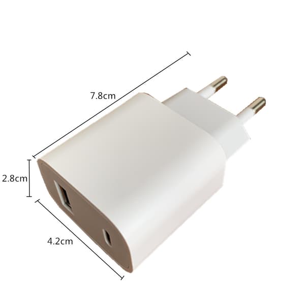 A+C lader qc3.0 20W Europeisk standard hurtigladehode