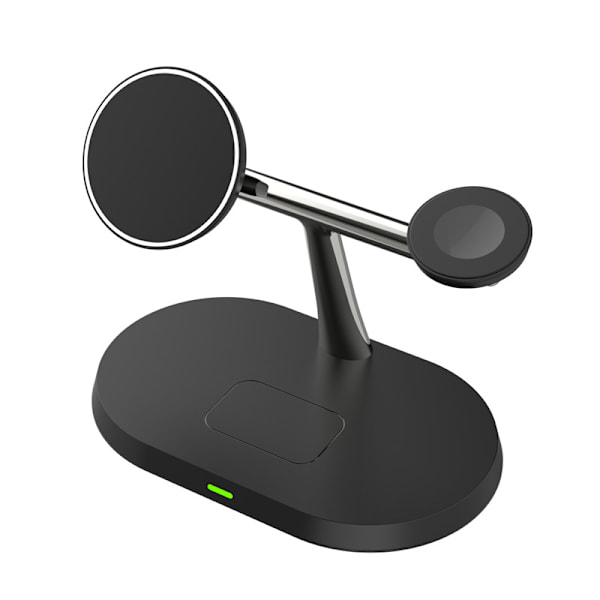Magnetisk Trådlös Laddare, Uppgradering 3-i-1 Laddningsstation med En Kompatibel med iPhone 14/13/12/Pro/Pro Max/Mini, iWatch SE/8/