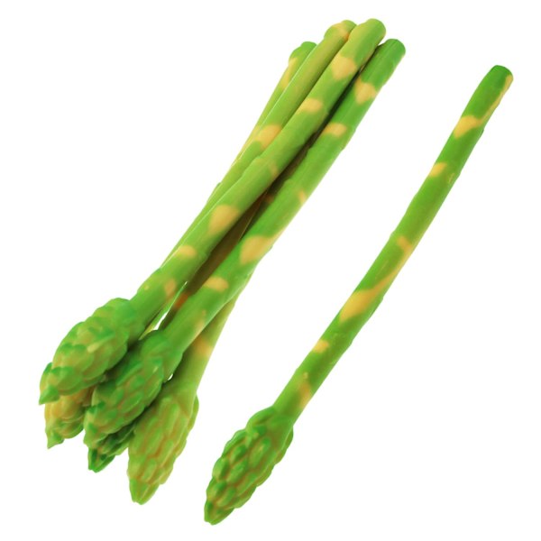 5pcs Simulated Asparagus Lifelike Vegetable Toy Artificial Asparagus Model Faux Asparagus Fern Green Home Decor Asparagus