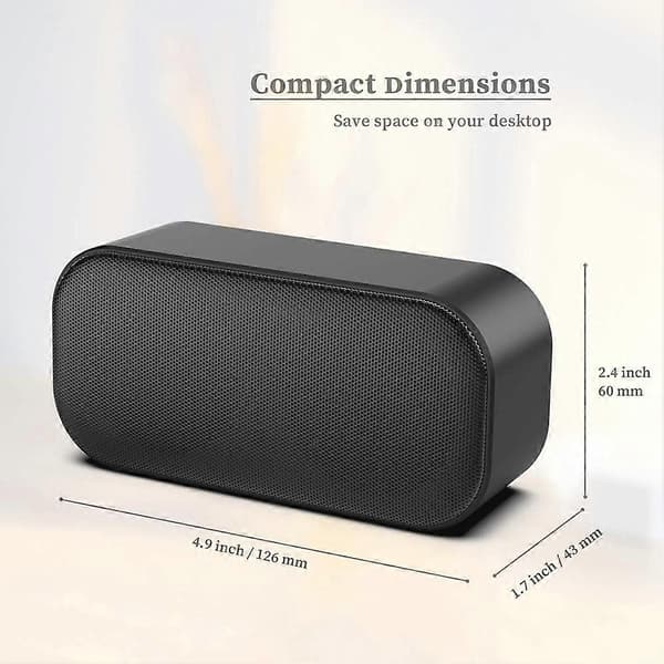 Portable USB Computer Speaker PC Speaker All-In-One Mini Soundbar Stereo Sound for TV/Laptop/Computer