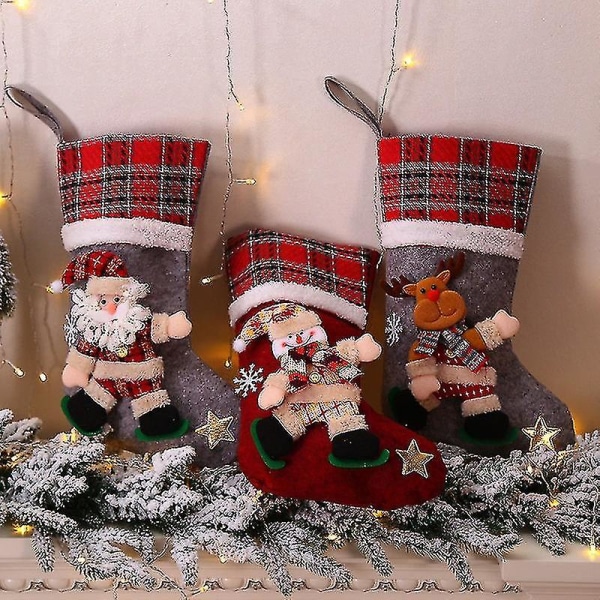 Snögubbe Julstrumpa, Personifierad Julstrumpa, Julstrumpa, Julstrumpa Dekoration, För Träddekoration Julpynt Ca