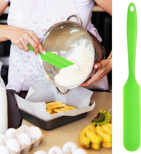 Small Silicone Spatula with Double-Sided Design and Ergonomic Comfortable Grip