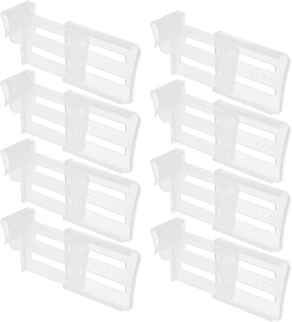 8 Pieces Adjustable Refrigerator Dividers, Refrigerator Organization Accessories Kitchen Refrigerator Dividers for Kitchen and Home Accessories