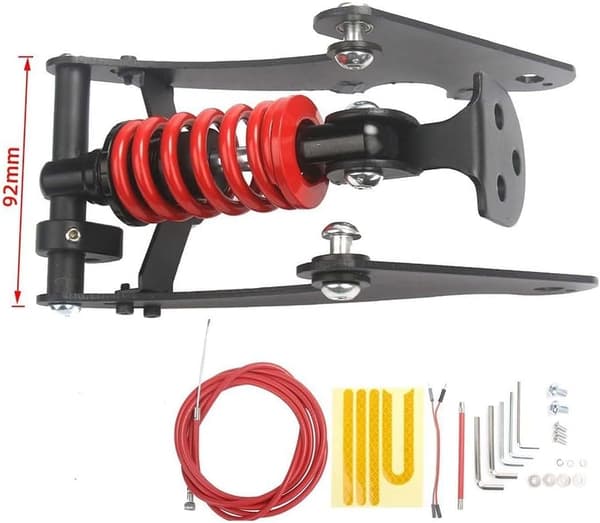 Effektivt design scooter bagstøddæmper Xiaomi M365 Pro/Pro2) Rød Black for Pro/Pro2