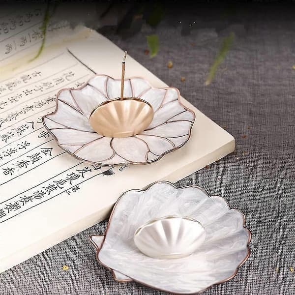 Incense Burner, Shell Stick Incense Holder with Detachable Ash Catcher