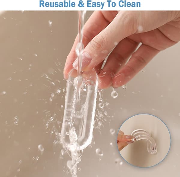 Self-Adhesive PU Recessed Finger Pulls 4pcs Oval for Glass Doors Drawers Cabinets [Ho]