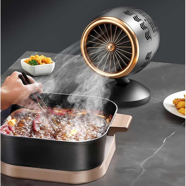 Portable Kitchen Hood with 360° Rotating Adjustable Bracket, Powerful Suction, Quiet Operation