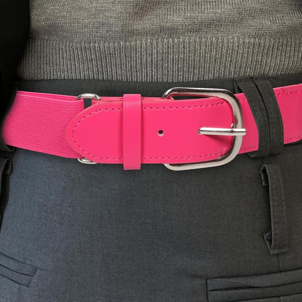 Ungdoms baseballbælte Elastisk softball taljebånd Pink Pu Justerbar Sport til atleter