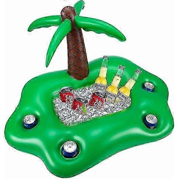 Poolflåde, flydende poolbar, oppustelig poolbar, kopholder, oppustelig palme