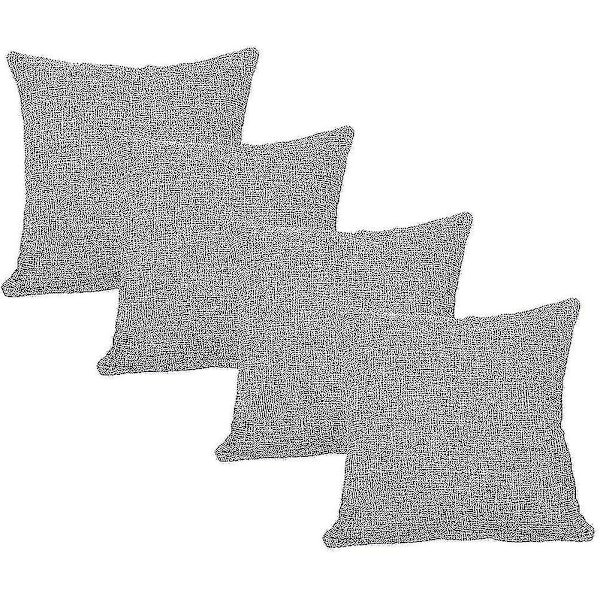Set med 4 Våriga Dekorativa Kuddfodral 55x55 Cm Kuddfodral 22x22 Tum