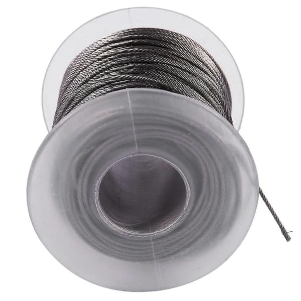 Hisslyft 7x7 1mm Dia Rustfritt Stål Fleksibel Wire 54m