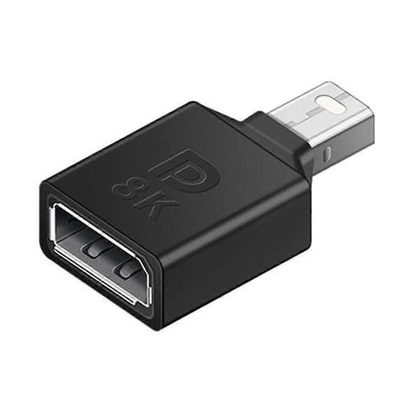 DP Hunn til Mini DP Hann Adapter DisplayPort 1.4 8K Konverter for Bærbar PC Projektor