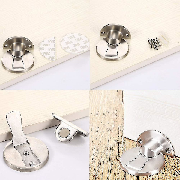 2 kpl Magneettiset säädettävät ovien pysäyttimet Vahva magneettinen ovien pysäytin