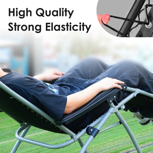 4 ledninger Stol udskiftning snor snørebånd Antigravity stol udskiftning hvilestol stol reparation snor kit Nylon stræksnor til udendørs, lounge stol