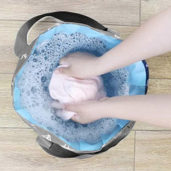 Portable Foot Bath Tub Foldable Foot Soaking Basin, 13L, Grey