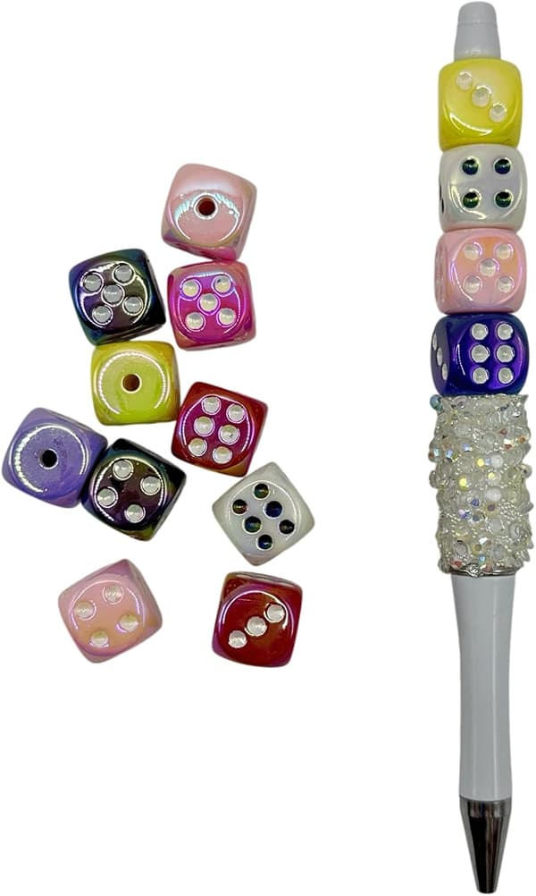 30 STK kube terning akrylperler