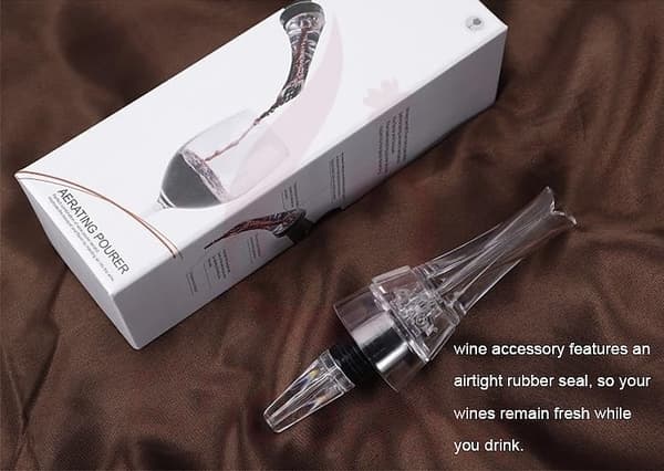 Acrylic Wine Decanter with Wine Stopper, Creative Wine Gift Set