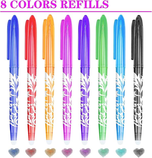 Spidsmuffe 8 Farver Neutral Markør 0,5 mm Sletbar Pen