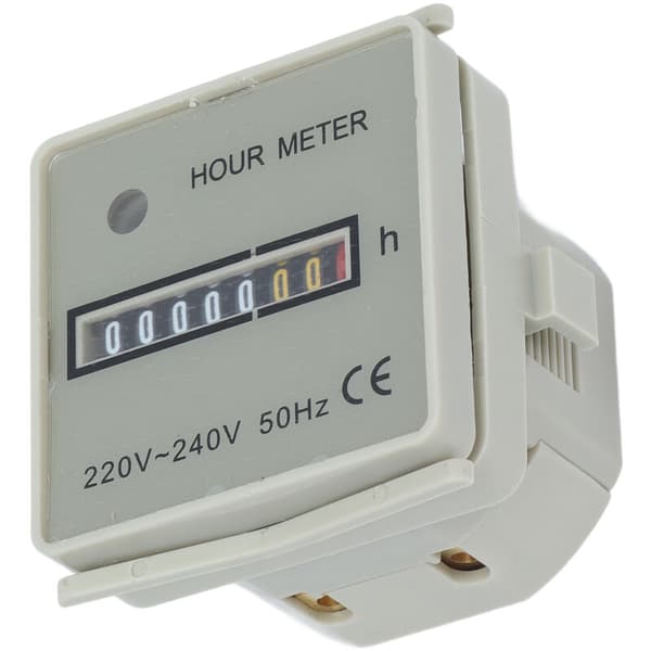 HM2/UWZ48 AC 220-240V Mechanical Hour Meter for Household and Industrial Use, with Fixed Loop