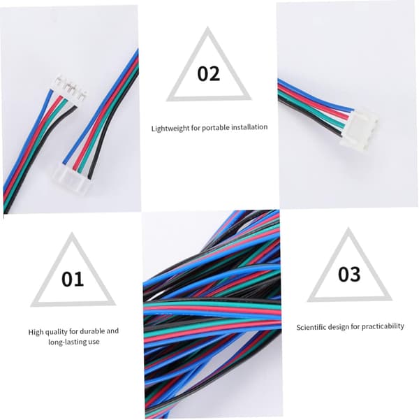 10 stk. stepmotorledninger til printerdele til terminalstik