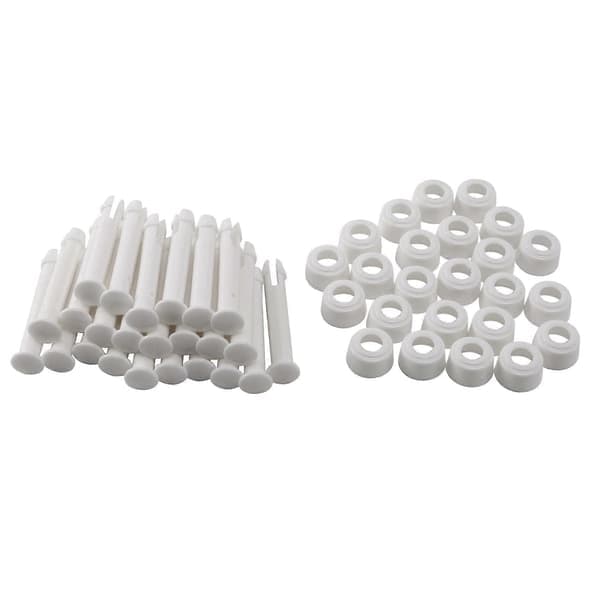 24 stk ABS Poolforbindelsesstifter, 6 cm/2,36 tommer hætte med tætninger til reservedele til pool 28270-28273