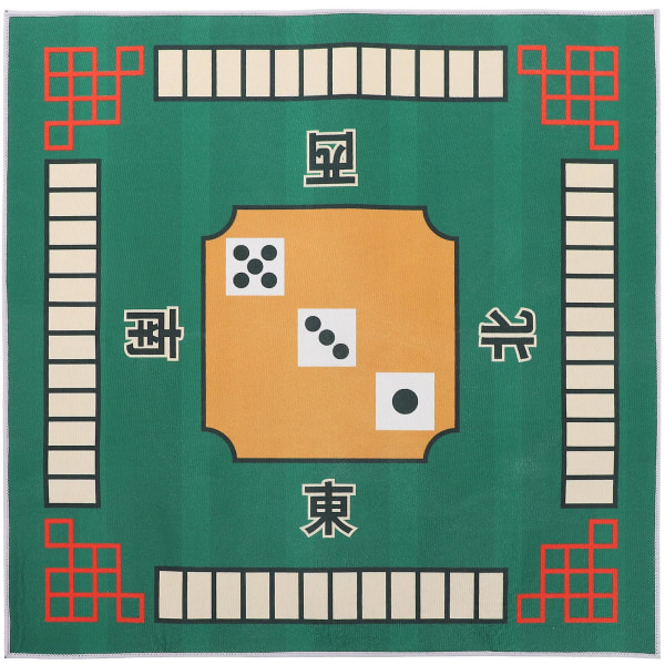 Skrivebordsmåtte Tæppe Bordmåtter Mahjong Dug Gaming Borddæksel Mahjongg Tilbehør Dominos Sl Green 78X78CM