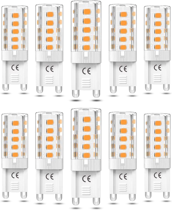 G9 LED-pære 3W Dimbar Varmhvit 3000K, 10-pakning-FX-