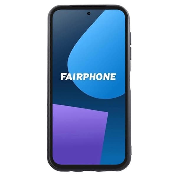 Black Case with Matte Finish for Fairphone 5 - Protective TPU Mobile Case