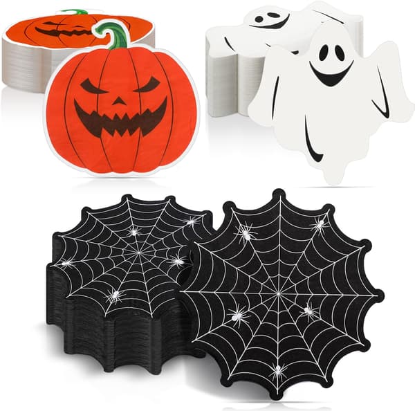 120 stk Halloween papirservietter, 13 x tommer