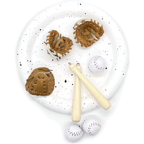 15PCS Basebollträ Handskberlocker 15PCS