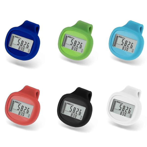Kæledyrspedometer 3d Silikone Multifunktionel Pedometer Stor Skærm Digital Display 3d Bælteclips Pedometer