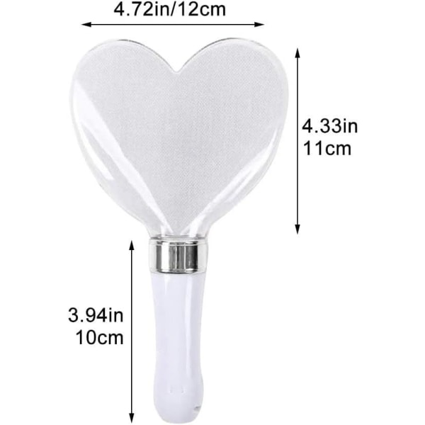 15 Colors Changing LED Stick, Heart Shape Luminous Concert Concert Battery Powered Wedding Party Light Stick in Obstruction