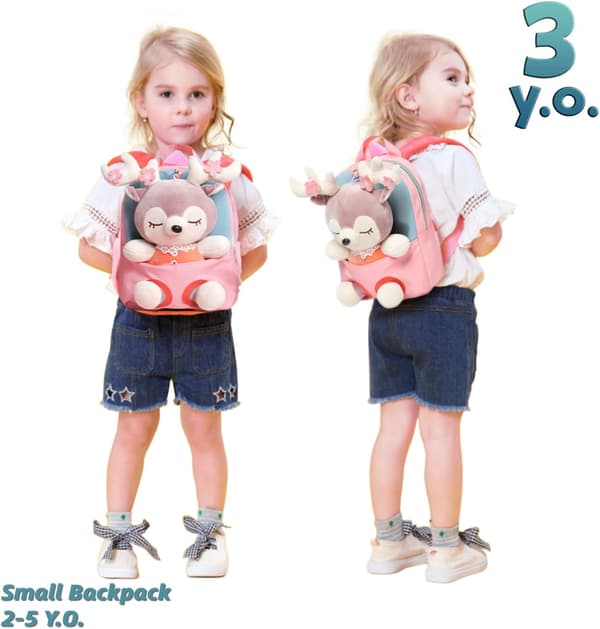 Söt Ryggsäck för Små Flickor, Mini Ryggsäck för Bebisflickor för Leksaker