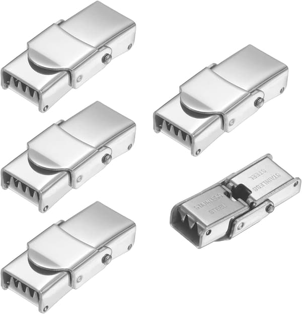 Urrem Lås Titanium Stål Rektangel 7x3mm Pink