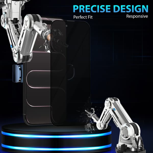 1-pack iPhone 17 Air Privacy Screen Protector - Tempered Glass 9H - Super Quality 3D iPhone 17 Air