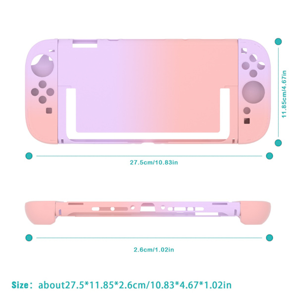 Gradient PC Hard Protective Case Compatible with Nintendo Switch 2 Console - Purple