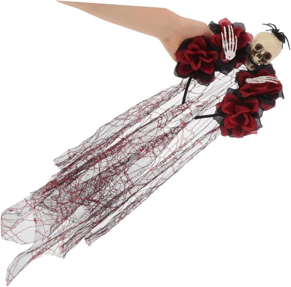 Halloween Dødningehoved Hårpynt Dødningehoved Blomsterpandebånd til Kvinders Kostumer