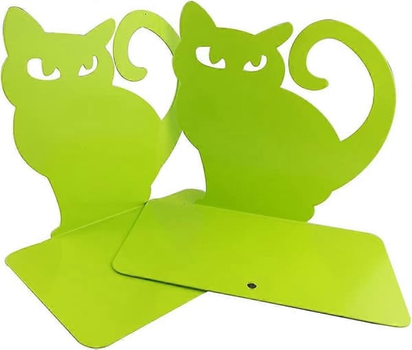 2-delad grön katt metallåda