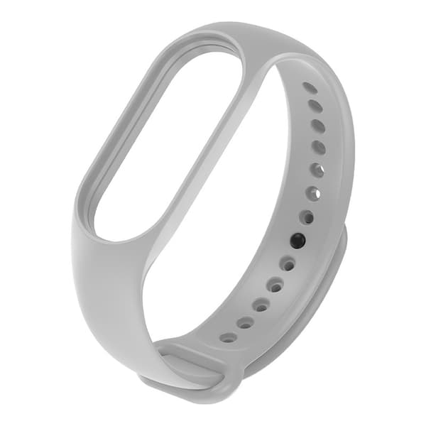 Smart armbånd kompatibelt med Xiaomi Mi Band 3 4 silikonearmbånd håndled.grå. Grå Grey