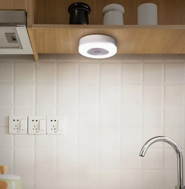 3-pack LED Night Lights USB Rechargeable Wall Lamp With Magnetic Base White Light