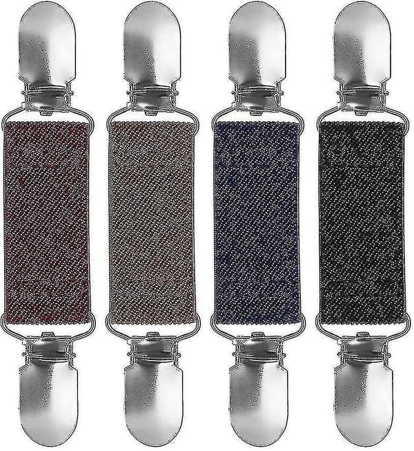 4 st Tröjklämmor, Koftklämmor, Elastisk Klämma Unisex Enkel