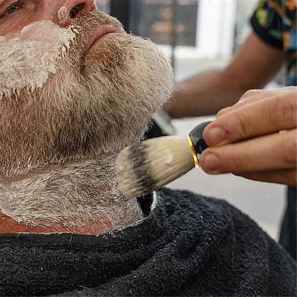 Barberskål og børstesæt til mænd, barberværktøj til barbering og ansigtsvask