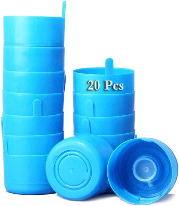 Sæt med 20 anti-spild-låg til 10 og 15 liters vandkander