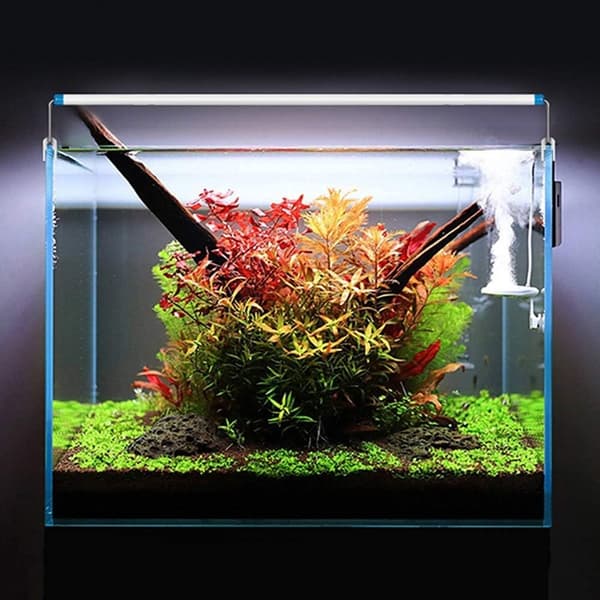 LED-akvarielys, akvarielampe med LED, 18-58 cm, meget tynd akvarielampe med LED til belysning