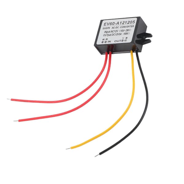 AC 10-28V til DC 12V Buck Converter AC DC Nedtrappingsmodul [DB] 5A 5A
