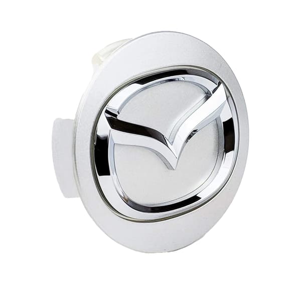 4-pak - Mazda Navkapsler / Hjulnavsemblem - B[GKS] 57mm - Sølv 57mm - Silver