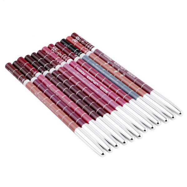 12 stk Profesjonelle Lipliner Blyanter