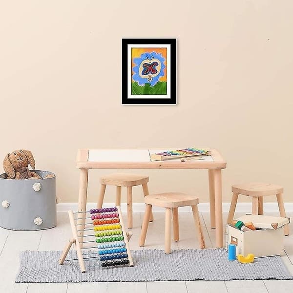 My Little Davinci Träram för Barn - Barnkonstutställningsram Utmärkt - Vit White