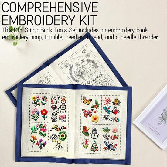 Embroidery Kit for Adults - Pre-printed Embroidery Kit - Stitch Guide Kit - Includes All Necessary Embroidery Tools - Suitable for Adults and DIY